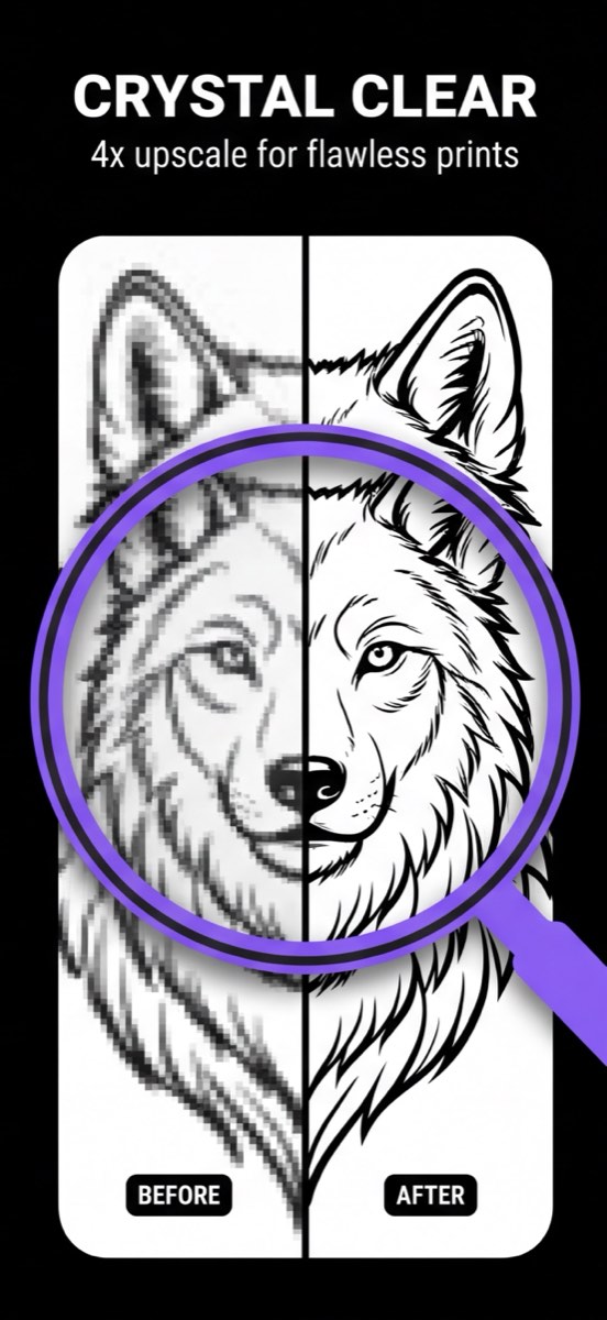 The gallery of saved stencil projects in the app.